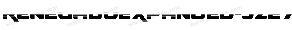 RenegadoExpanded-jz27字体转换