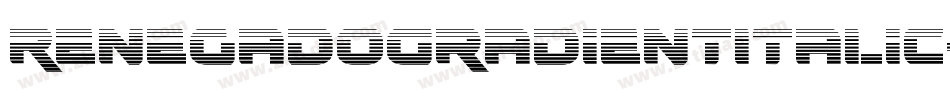 RenegadoGradientItalic-63zv字体转换