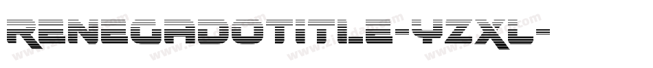 RenegadoTitle-YZxL字体转换