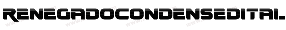 RenegadoCondensedItalic-G2xZ字体转换