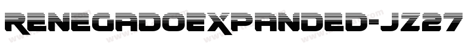 RenegadoExpanded-jz27字体转换