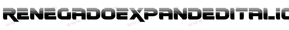 RenegadoExpandedItalic-zzEl字体转换