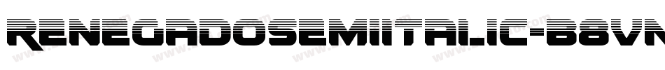 RenegadoSemiItalic-B8Vn字体转换