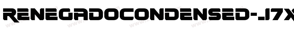 RenegadoCondensed-J7xn字体转换