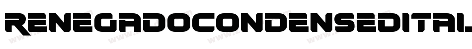 RenegadoCondensedItalic-G2xZ字体转换