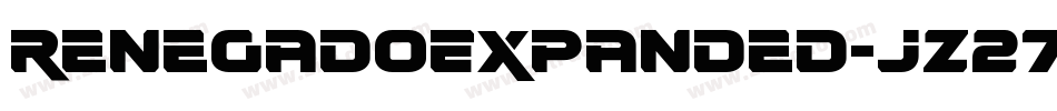 RenegadoExpanded-jz27字体转换