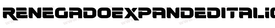 RenegadoExpandedItalic-zzEl字体转换