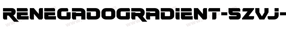 RenegadoGradient-5ZVj字体转换