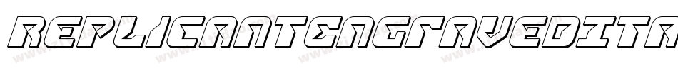 ReplicantEngravedItalic-Yz33L字体转换 ReplicantEngravedItalic-Yz33L字体转换