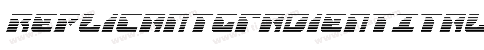 ReplicantGradientItalic-2O77X字体转换 ReplicantGradientItalic-2O77X字体转换