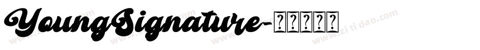 YoungSignature字体转换