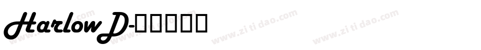 HarlowD字体转换