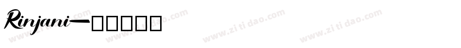 Rinjani字体转换