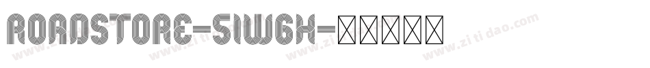 Roadstore-51W6x字体转换