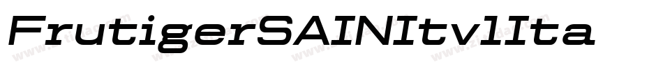 FrutigerSAINItv1Ita字体转换