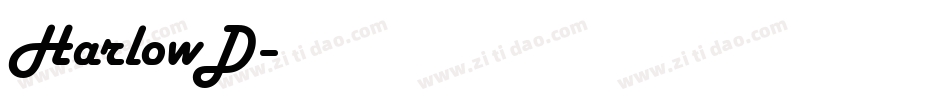 HarlowD字体转换