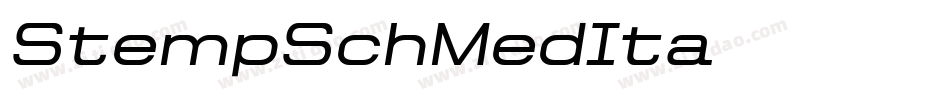 StempSchMedIta字体转换