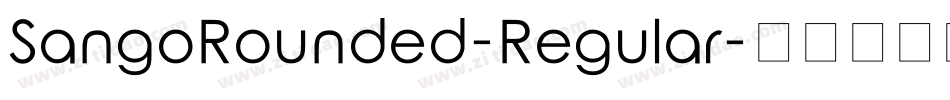 SangoRounded-Regular字体转换