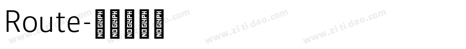 Route字体转换