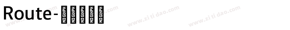 Route字体转换