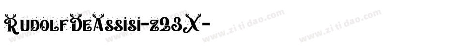 RudolfDeAssisi-z23X字体转换