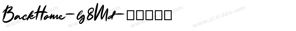 BackHome-lg8Md字体转换