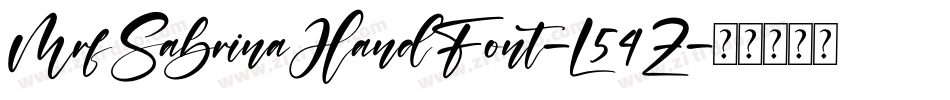 MrfSabrinaHandFont-L54Z字体转换 MrfSabrinaHandFont-L54Z字体转换