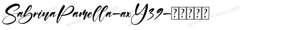 SabrinaPamella-axY39字体转换