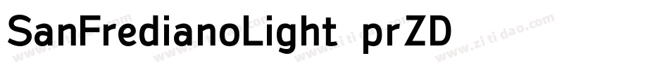 SanFredianoLight-prZD字体转换
