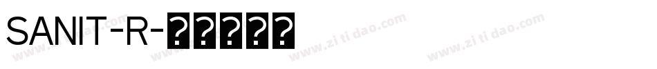 SANIT-R字体转换