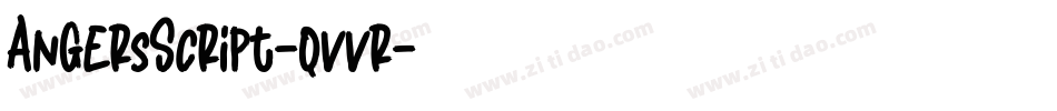 AngersScript-qvvr字体转换