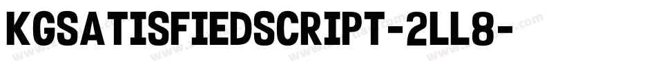 KgSatisfiedScript-2lL8字体转换