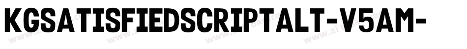 KgSatisfiedScriptAlt-v5aM字体转换