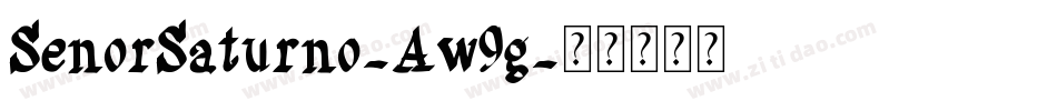 SenorSaturno-Aw9g字体转换