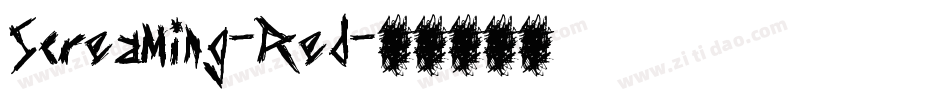 Screaming-Red字体转换