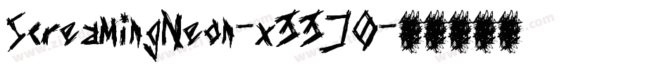 ScreamingNeon-x33J0字体转换