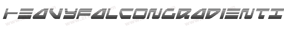 HeavyFalconGradientItalic-qzp5字体转换