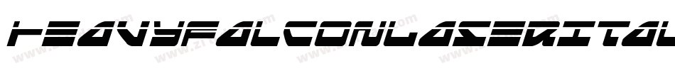 HeavyFalconLaserItalic-zzG4字体转换