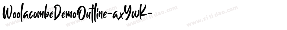 WoolacombeDemoOutline-axYwK字体转换 WoolacombeDemoOutline-axYwK字体转换