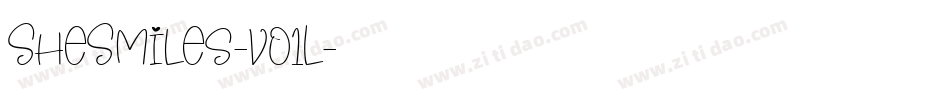 SheSmiles-vo1L字体转换