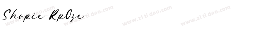 Shopie-Rp0ze字体转换