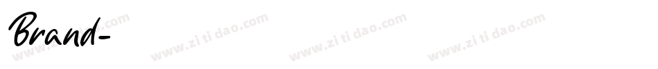 Brand字体转换