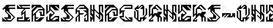 SidesAndCorners-One字体转换