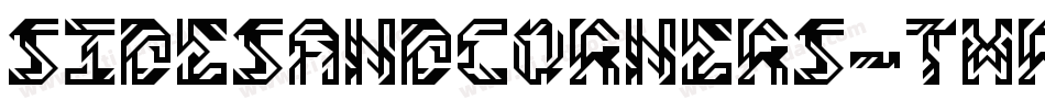 SidesAndCorners-Three字体转换