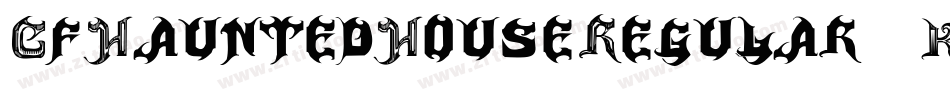 CfHauntedHouseRegular-K3DX字体转换