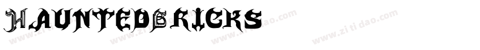 HauntedBricks字体转换