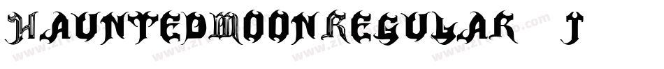 HauntedMoonRegular-j240字体转换