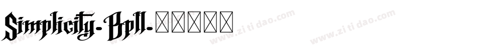 Simplicity-Bpll字体转换