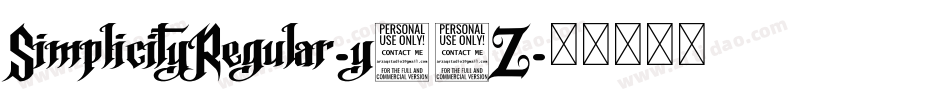 SimplicityRegular-y47Z字体转换