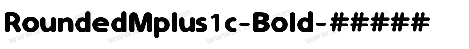 RoundedMplus1c-Bold字体转换